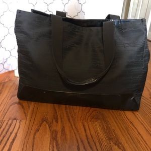 Large MAC Cosmetics black logo tote